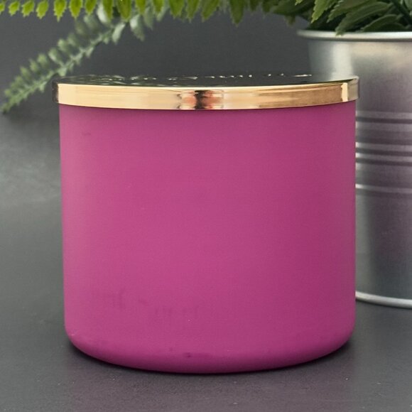 BBW Black Cherry Merlot White Barn Bath & Body Works 3 Wick Candle - Picture 2 of 10